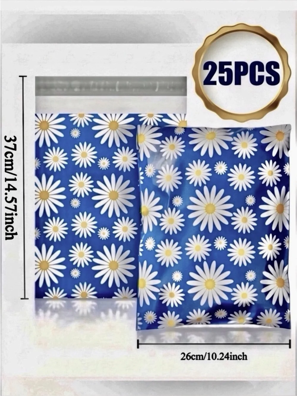 250PC Bundle - 25 Poly Mailers, 25 Cards & 200 Stickers